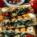 Mediterranean Spinach Grilled Cheese
