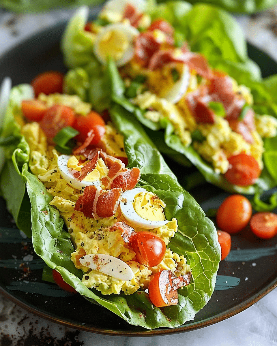 BLT Egg Salad Lettuce Wraps: A Fresh, Low-Carb Twist on a Classic