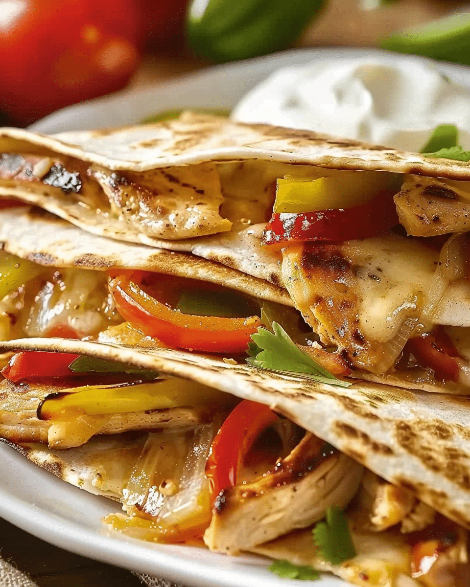 Chicken Fajita Quesadillas