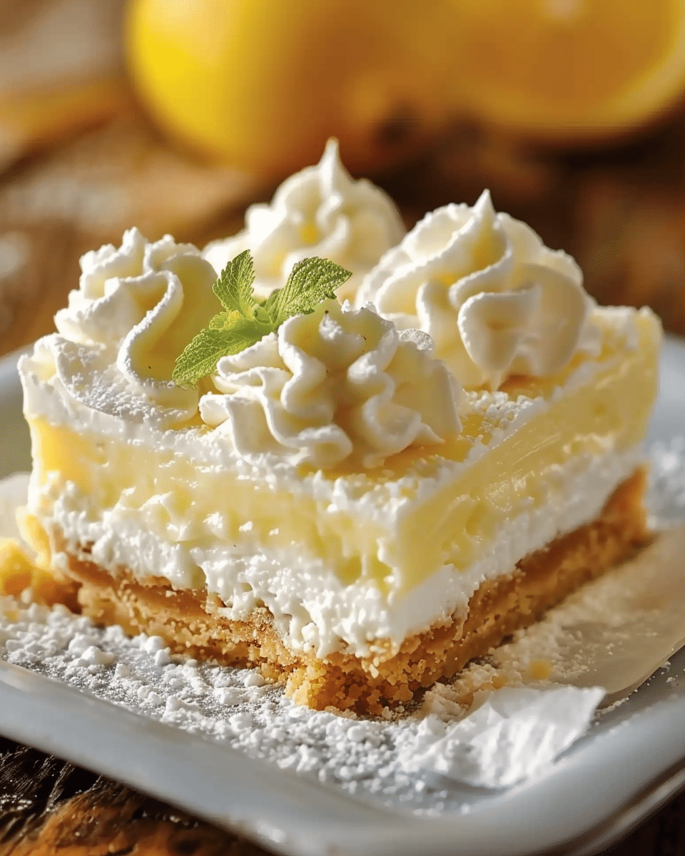 Lazy Day Lemon Cream Pie Bars