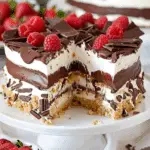 No Bake Chocolate Eclair Cake