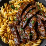 One-Pot Smoky Honey BBQ Steak Pasta