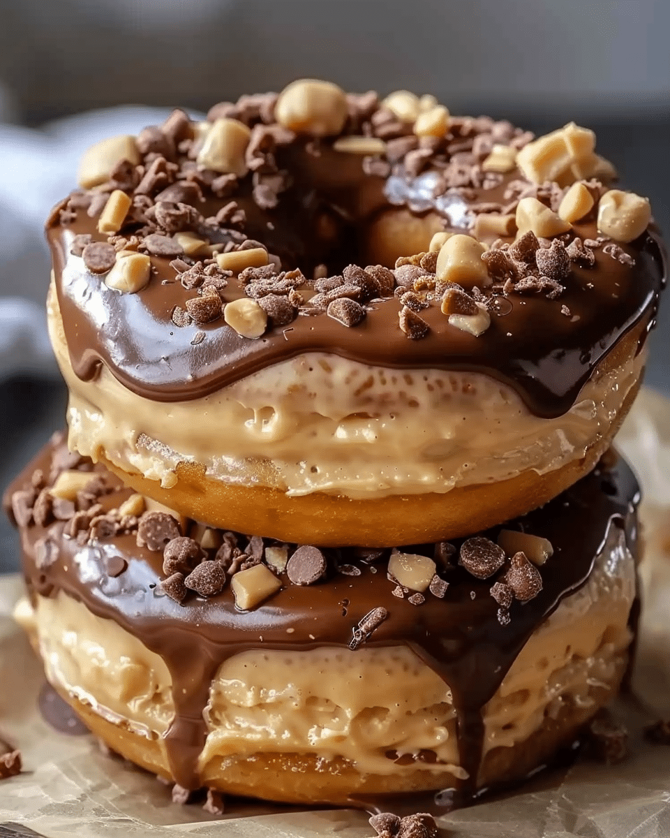 Peanut Butter Cheesecake Donuts