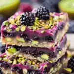Blackberry Pistachio Dream Bars