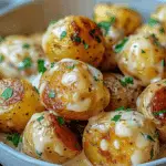 Easy Creamy Garlic Sauce Baby Potatoes Recipe