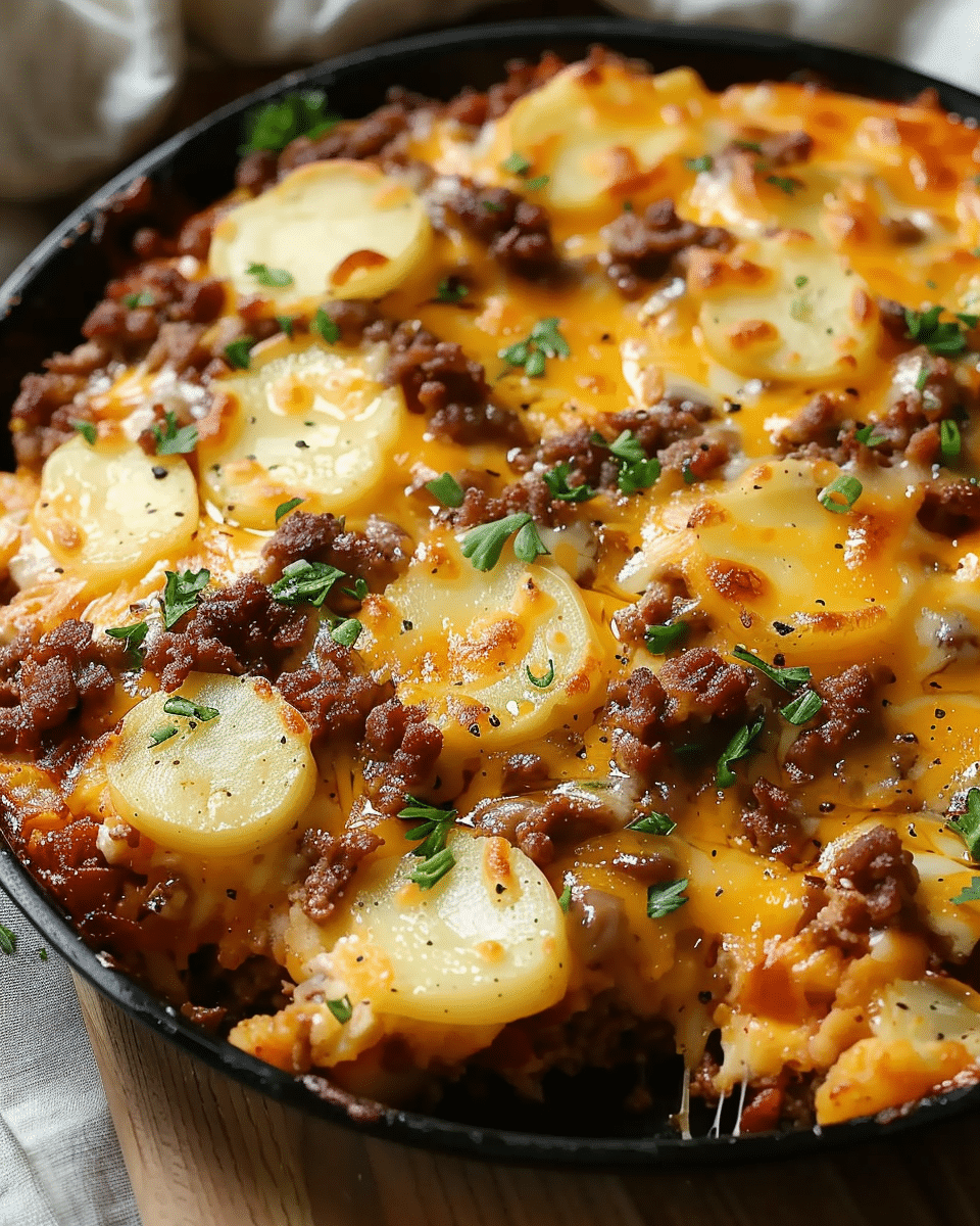 Hearty Ground Beef and Potatoes Casserole Recipe