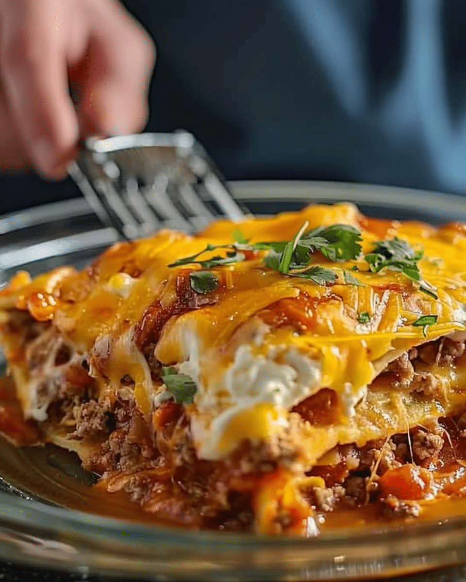 Cheesy Baked Burrito Casserole Recipe