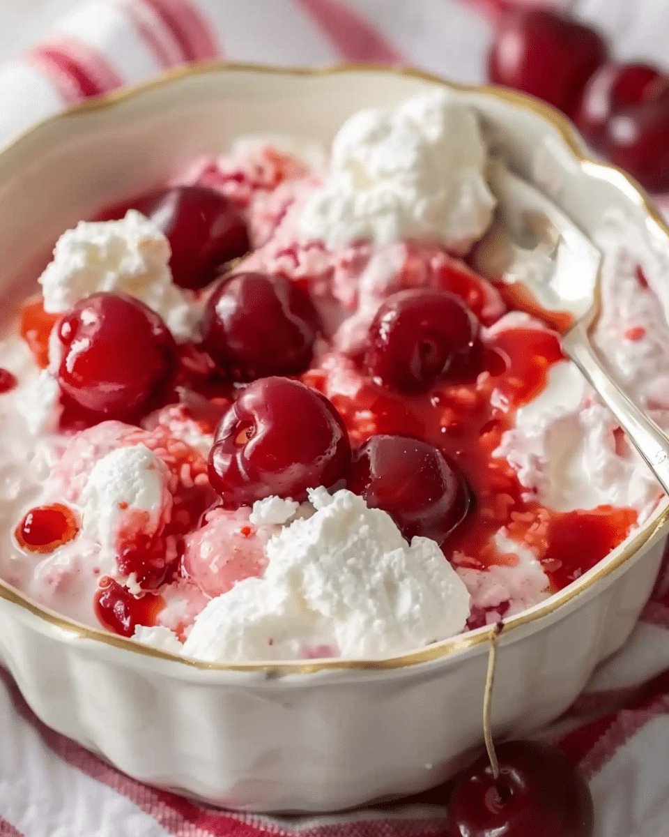 Cherries in the Snow – No-Bake Dessert Delight!