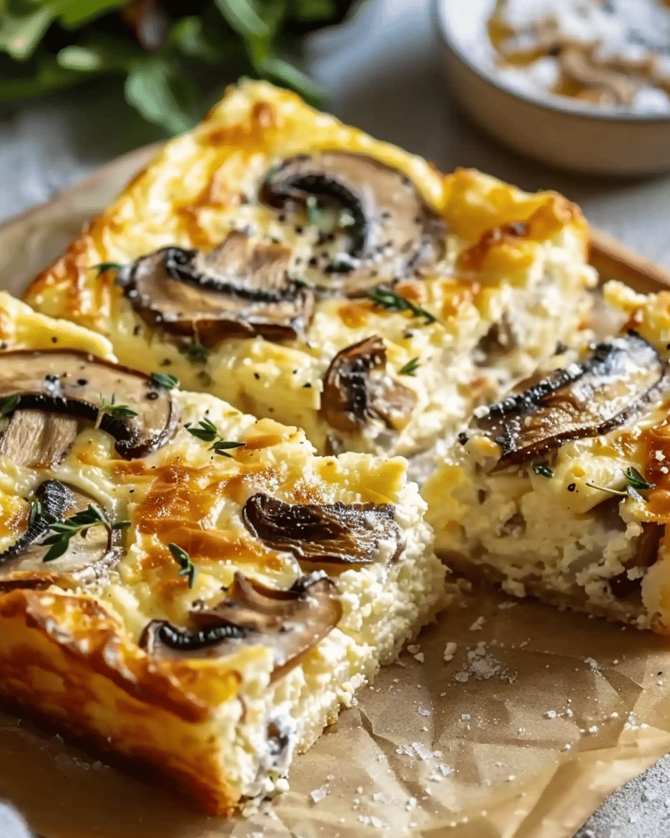 Feta & Mushroom Brunch Squares: A Savory Make-Ahead Favorite for Mornings