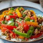 Ground Turkey and Peppers Stir-Fry