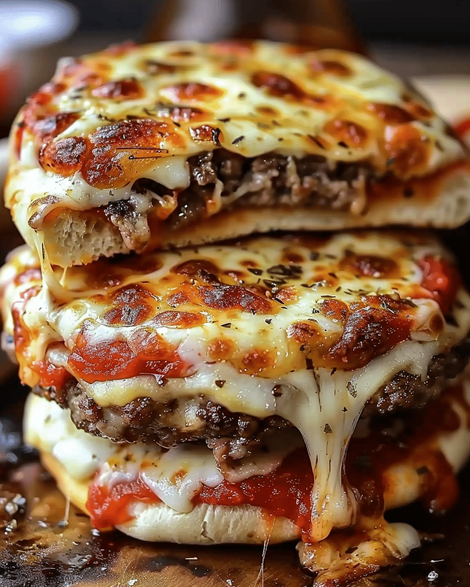 Old School Pizza Burgers