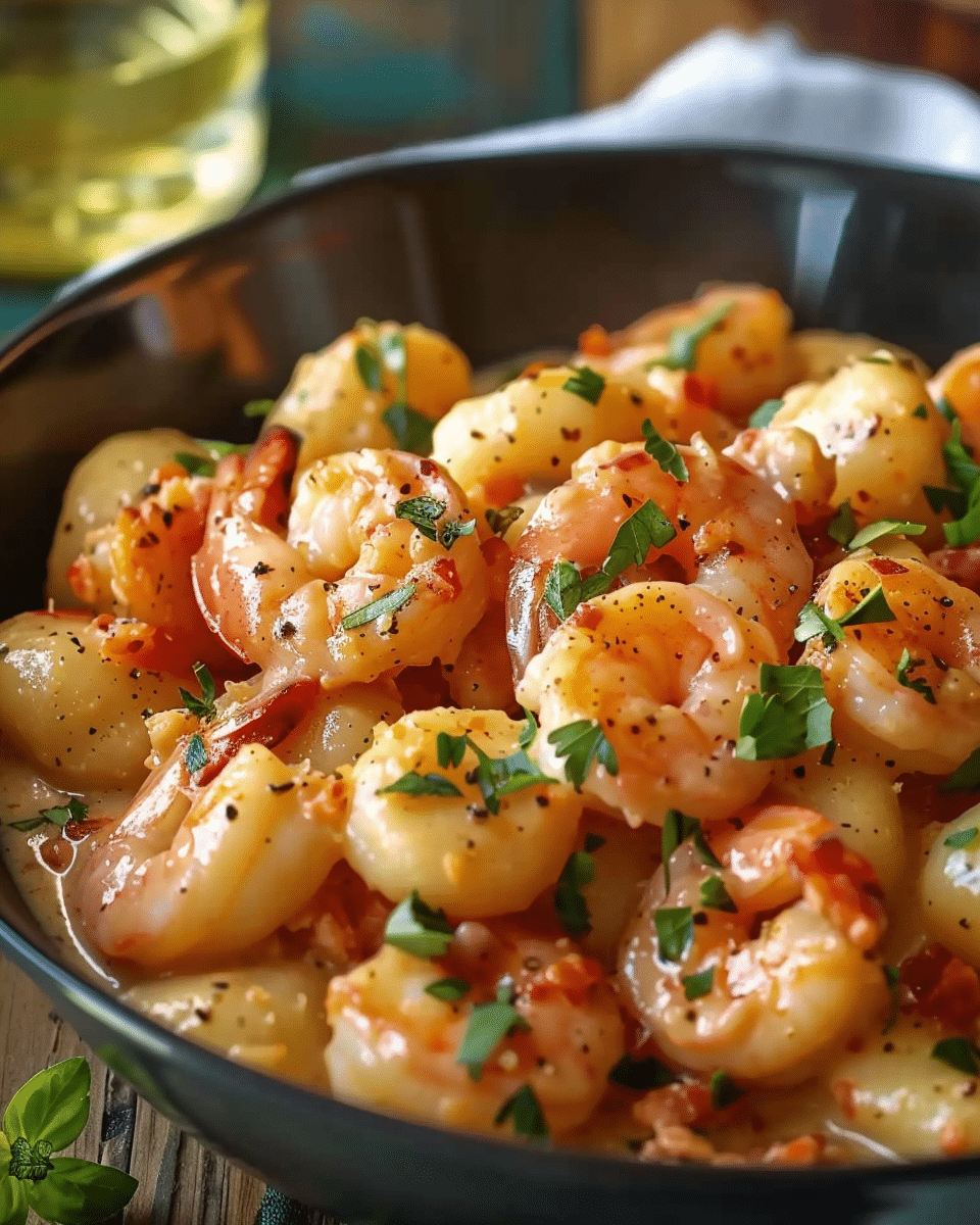 One-Pot Cajun Shrimp Alfredo Gnocchi