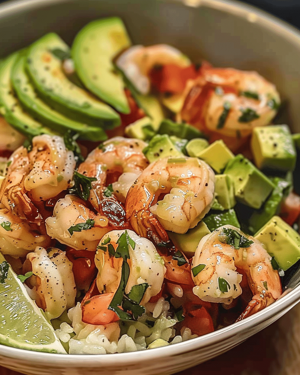 Zesty Lime Shrimp and Avocado Salad