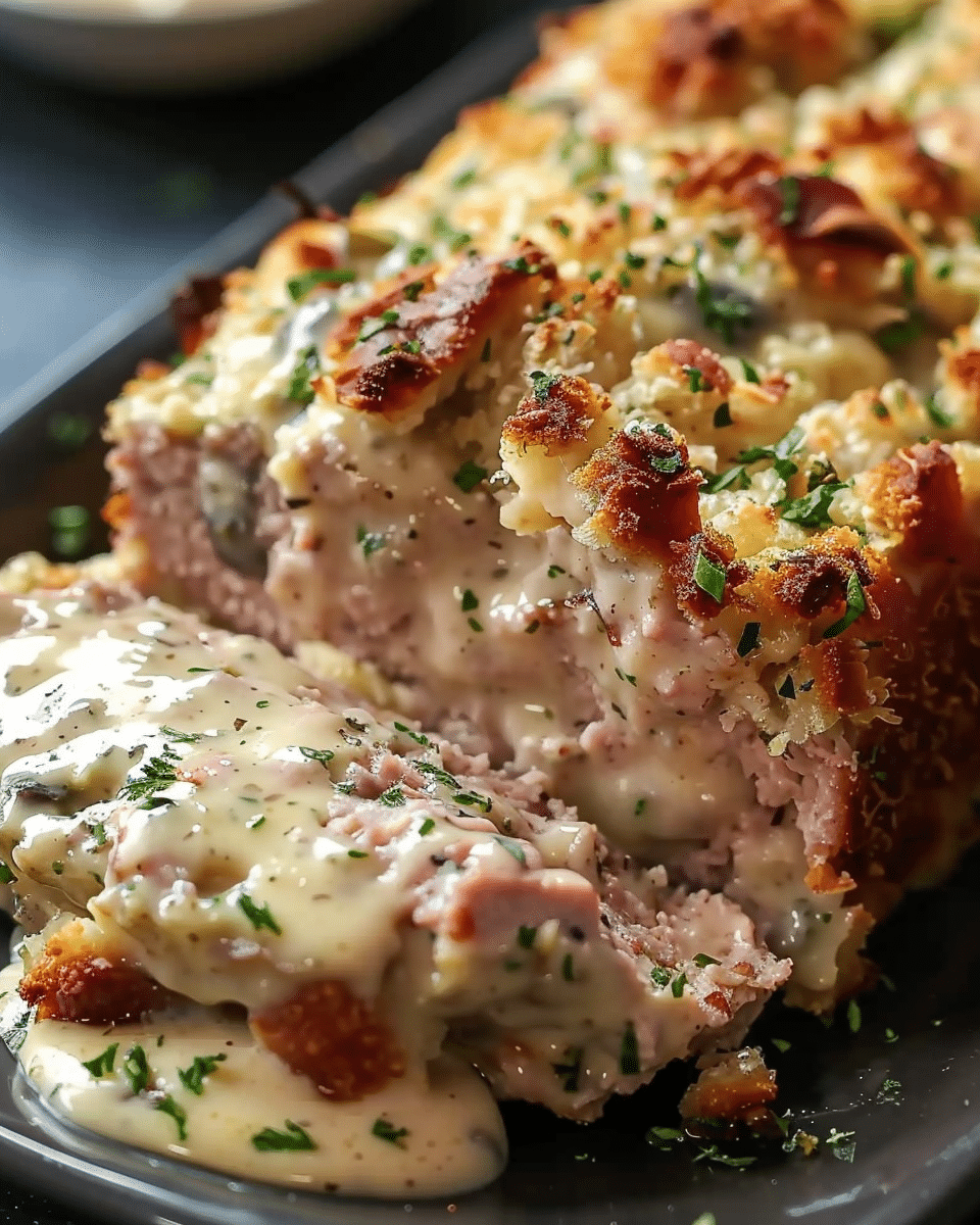 Chicken Cordon Bleu Meatloaf