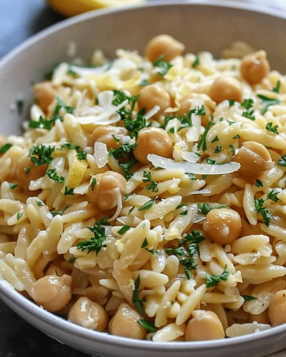 Zesty Orzo Pasta with Creamy Ricotta and Protein-Packed Chickpeas: A Bright, Satisfying Meal