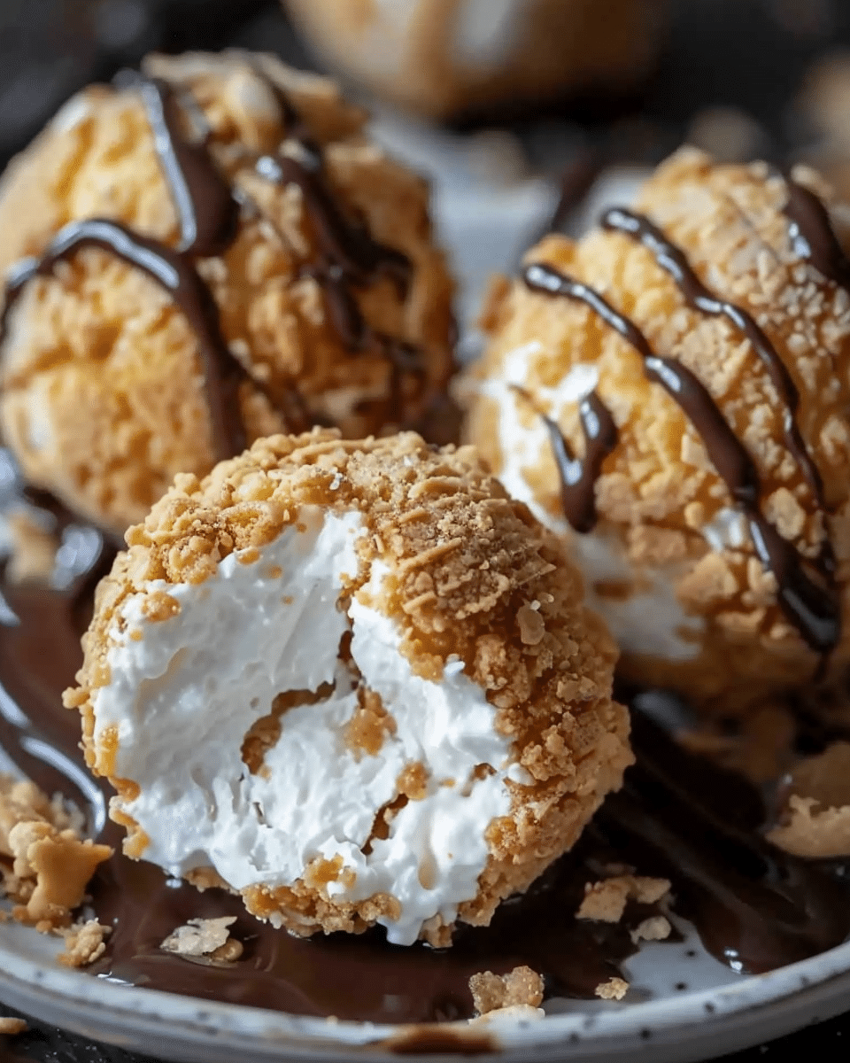 Crispy Chocolate Marshmallow S’mores Bites