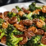 Hot Honey Garlic Chicken with Roasted Broccoli & Cheesy Fig-Balsamic Alfredo Spaghetti