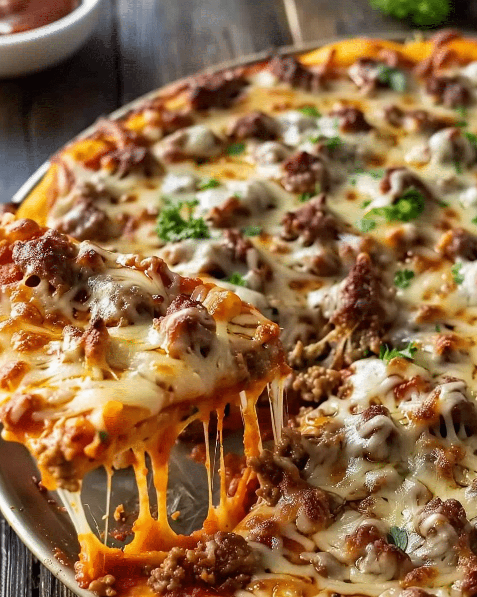 Meat Lovers Pizza Casserole