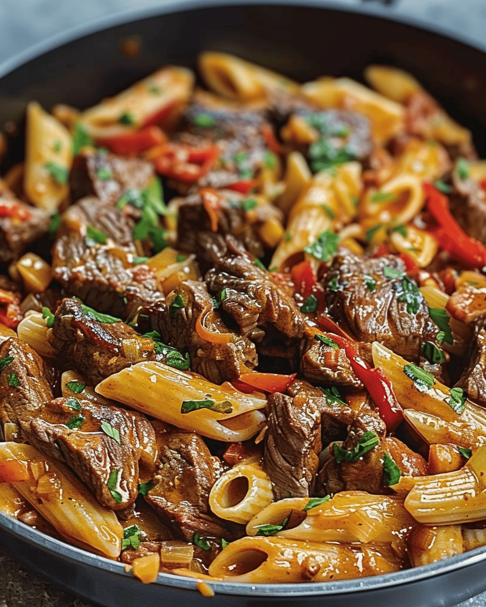 One-Pot Zesty Steak Pasta