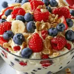 Red White and Blue Cheesecake Salad