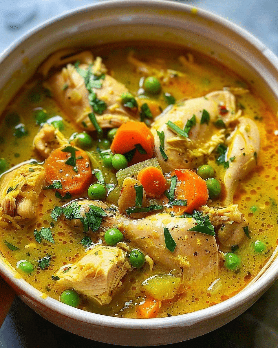 Anti-Inflammatory Turmeric Chicken Soup