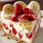 Banana Strawberry Cheesecake Dream Bars