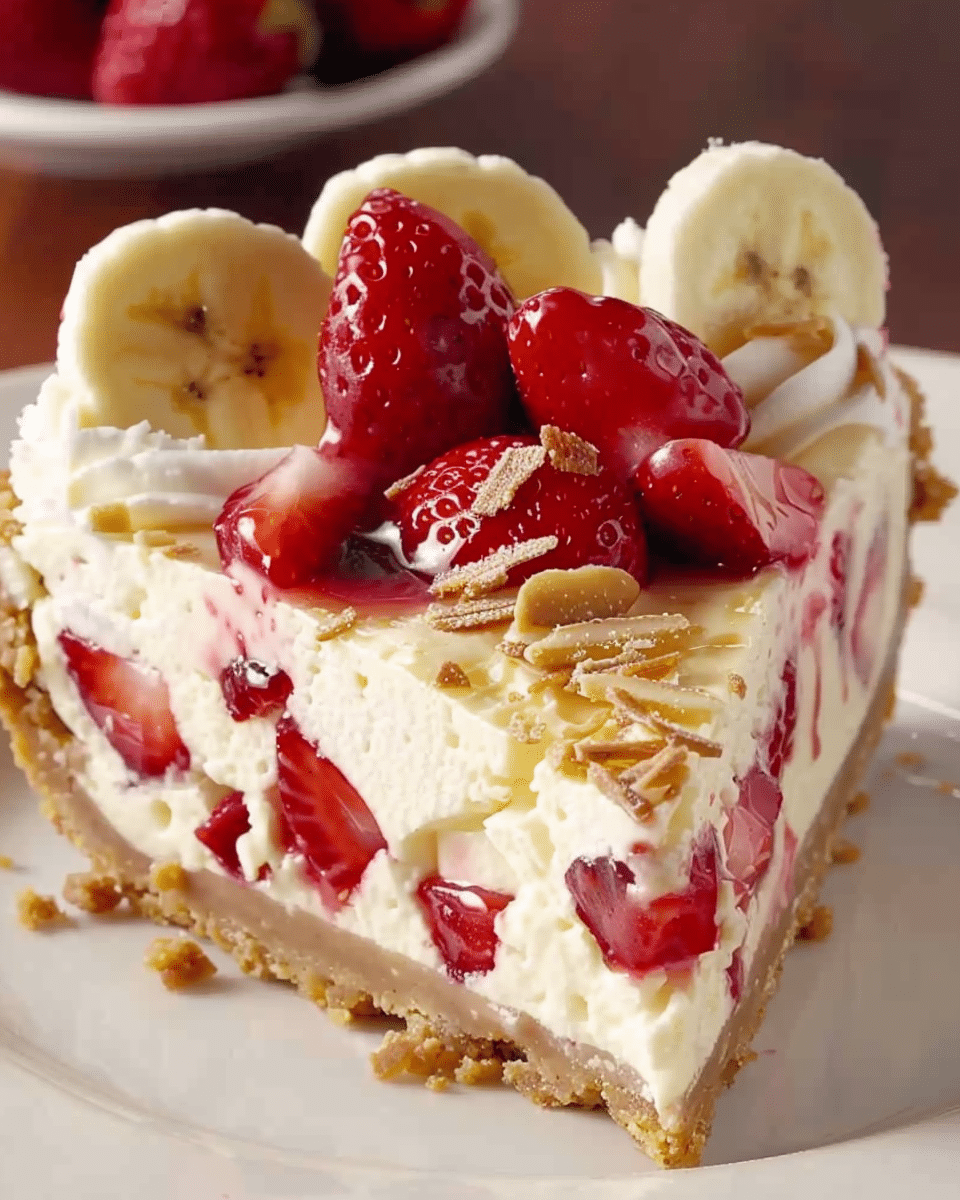Banana Strawberry Cheesecake Dream Bars