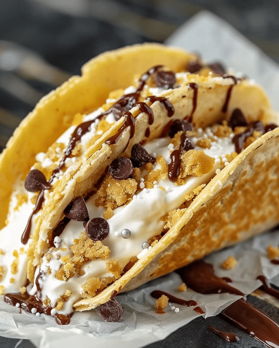 Cheesecake Cookie Dough Tacos