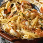 Creamy Seafood Baked Penne with Crispy Topping