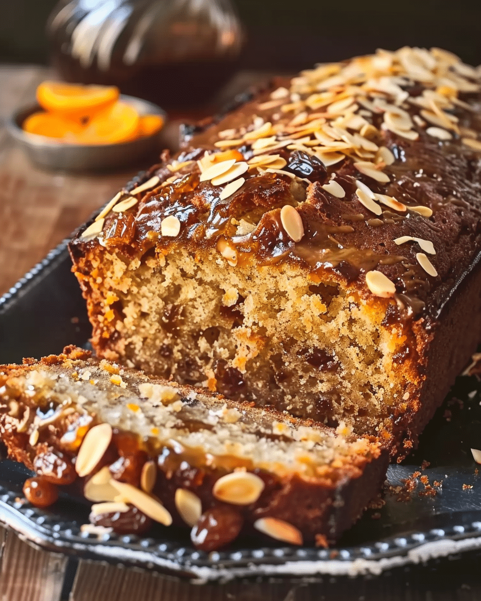 Date and Orange Almond Loaf