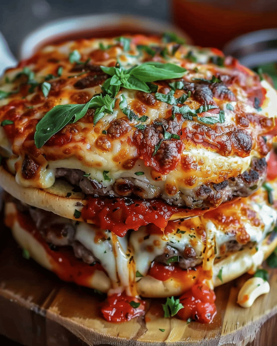 Cheesy Pizza-Style Burgers You’ll Crave All Week