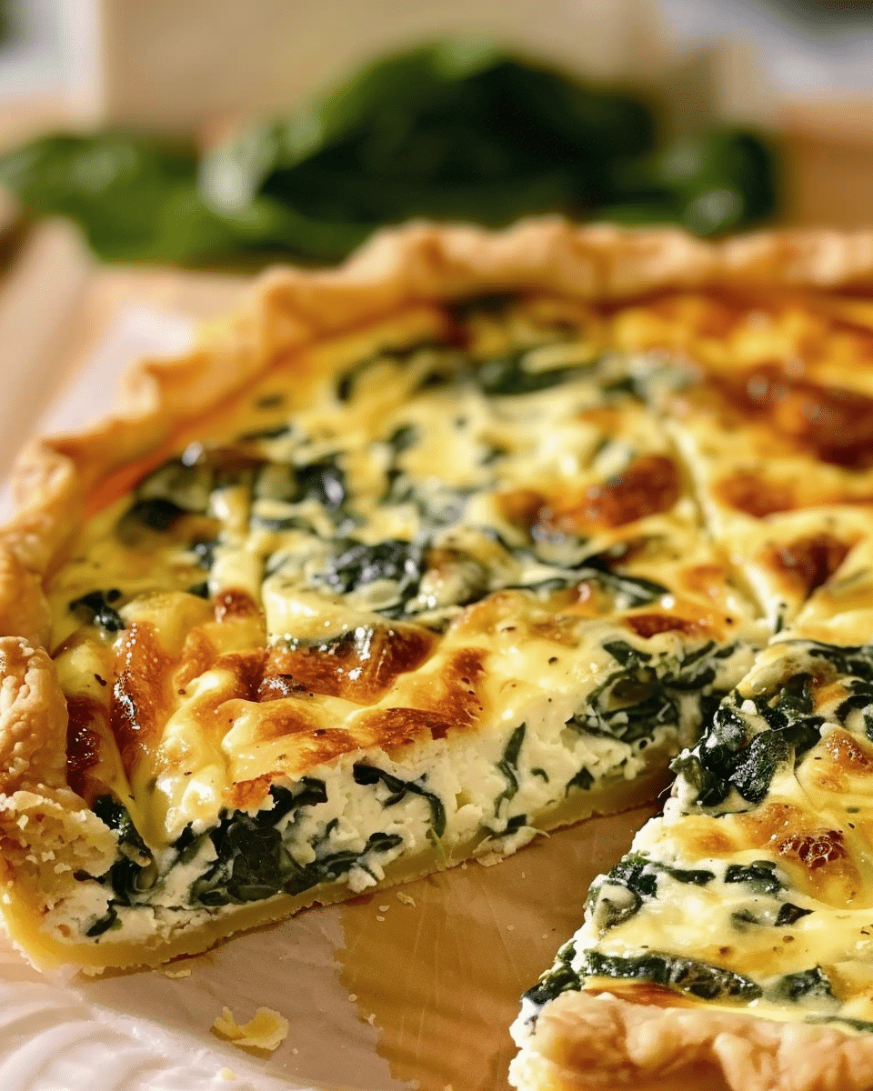 Ricotta Spinach Quiche Delight