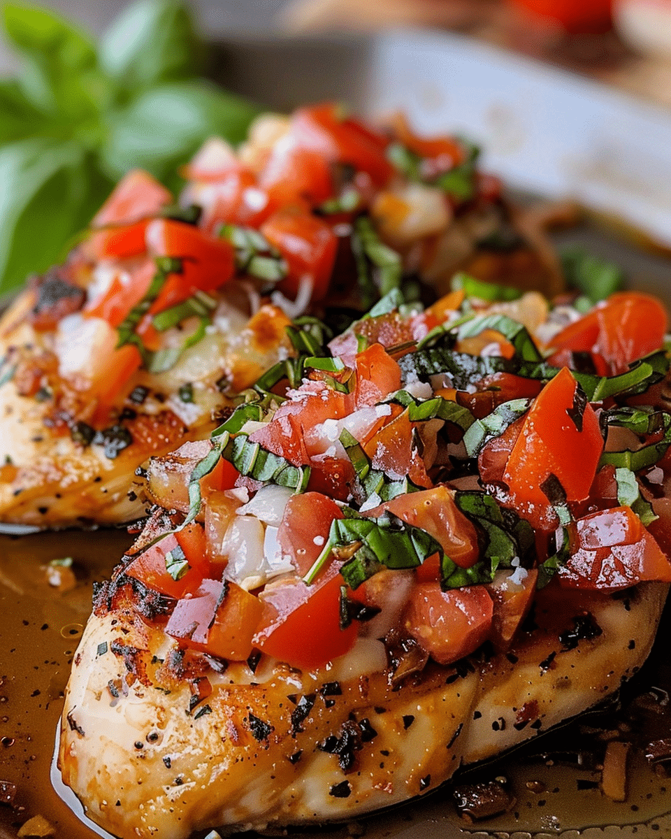 Fresh and Flavorful Bruschetta Chicken Skillet