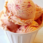 Homemade Peach Ice Cream