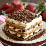 Marie Biscuit Choc-Chip Icebox Cake