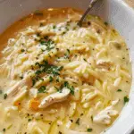 Lemon Chicken Orzo Soup