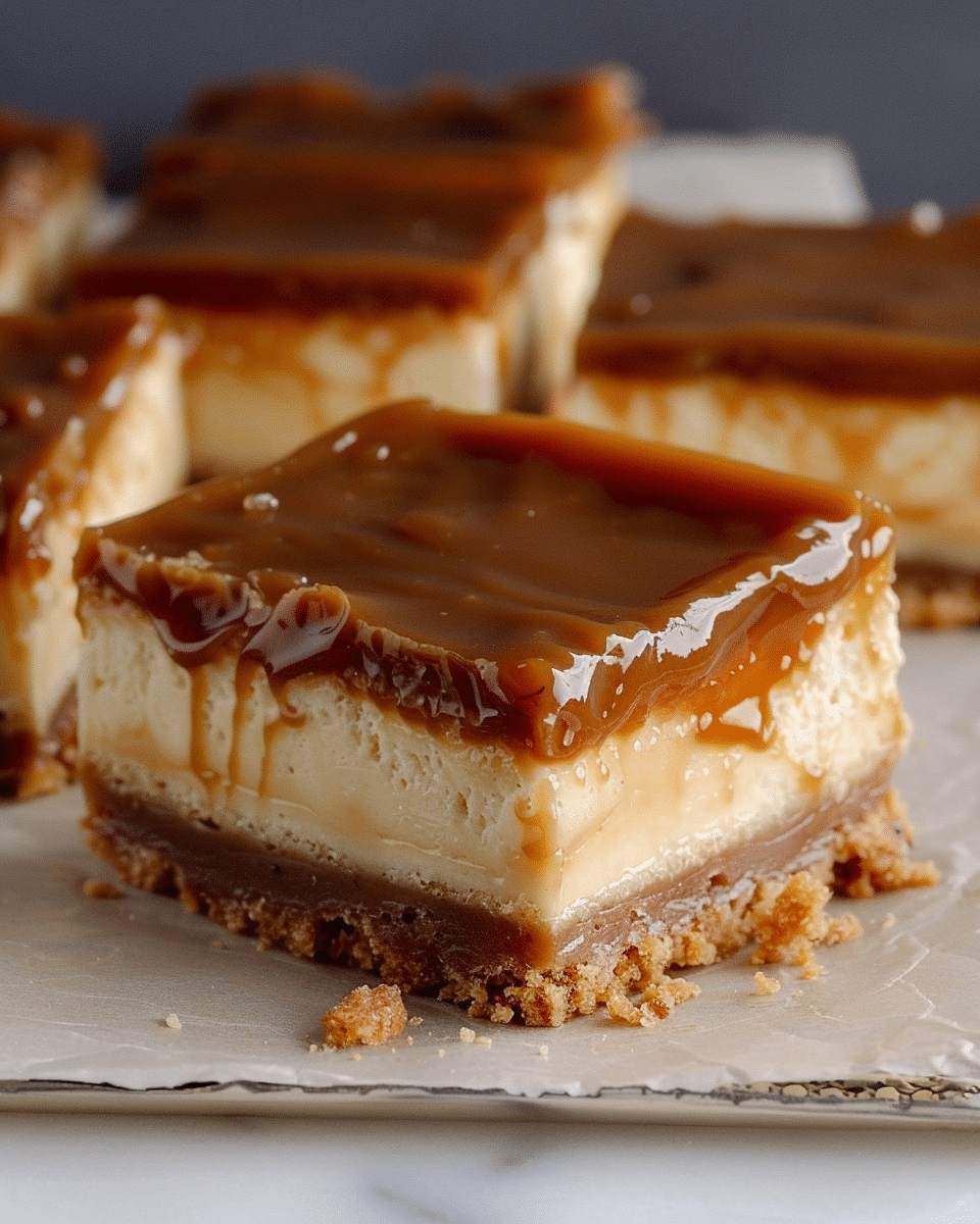 Dulce de Leche Cheesecake Bars