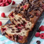 Raspberry Dark Chocolate Banana Bread