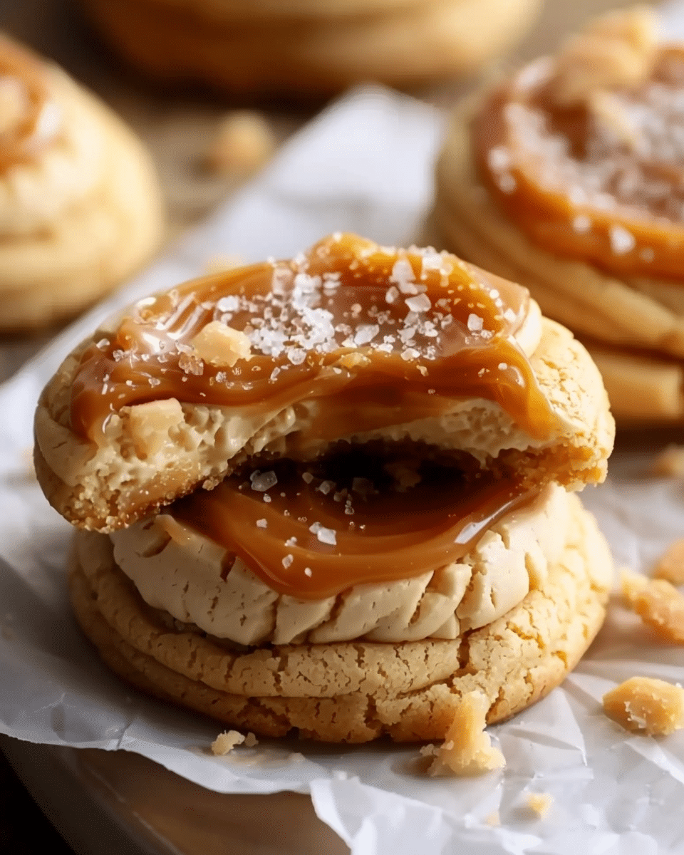 Salted Caramel Cheesecake Cookies Recipe