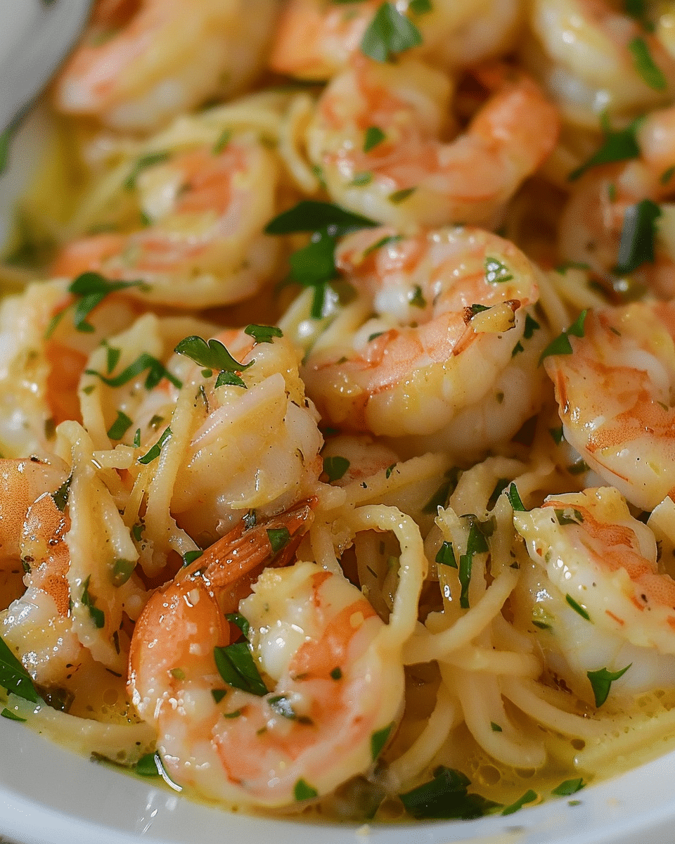 Shrimp Scampi Pasta Bake