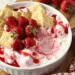 Fluffy Strawberry Cheesecake Dessert Dip