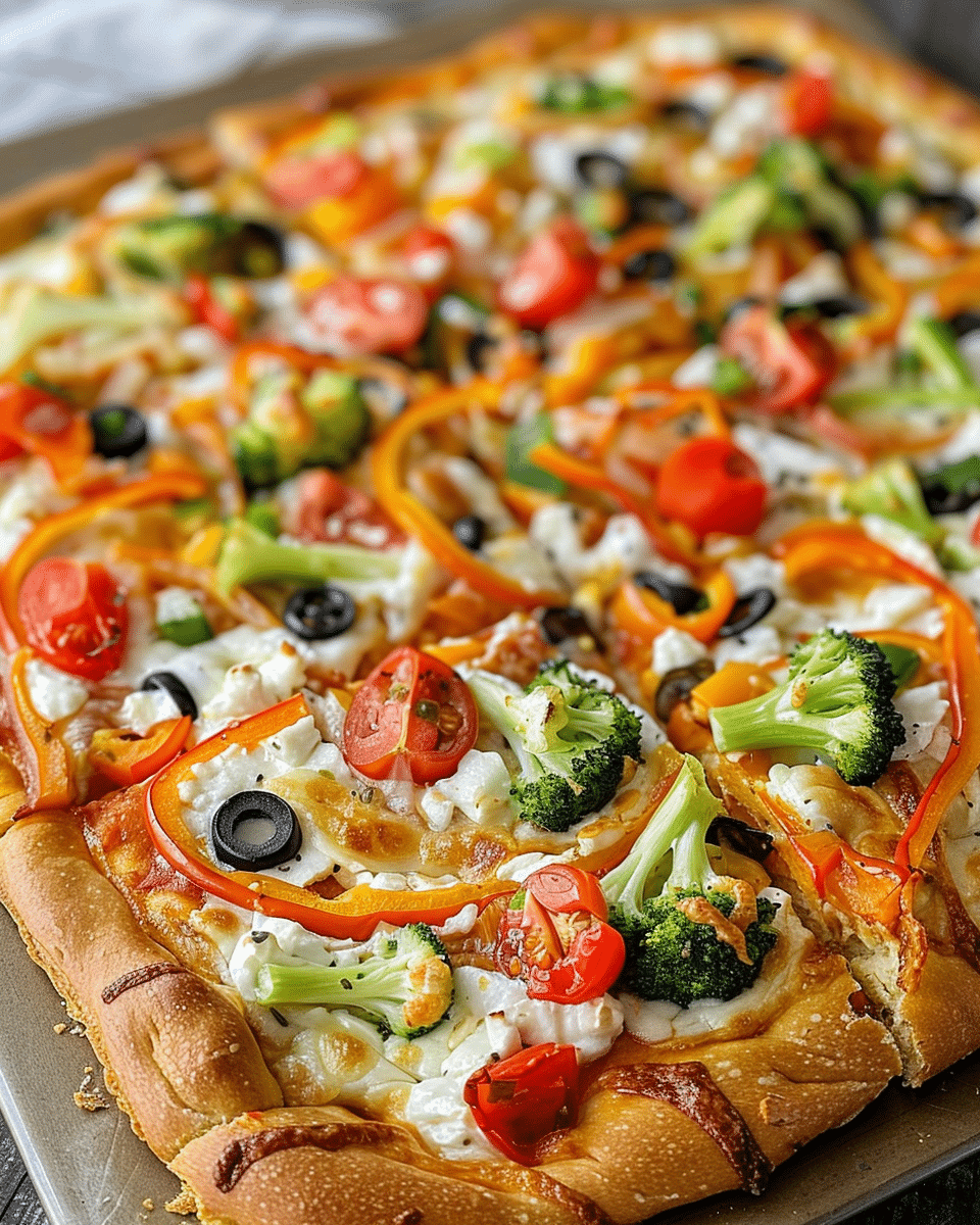 Easy Homemade Vegetable Pizza Recipe: Fresh, Colorful, and Flavor-Packed