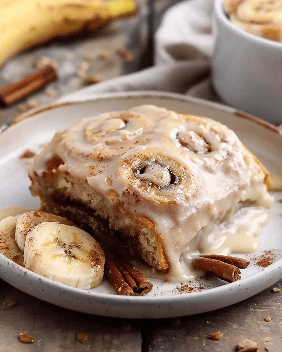 Banana Bread Cinnamon Rolls