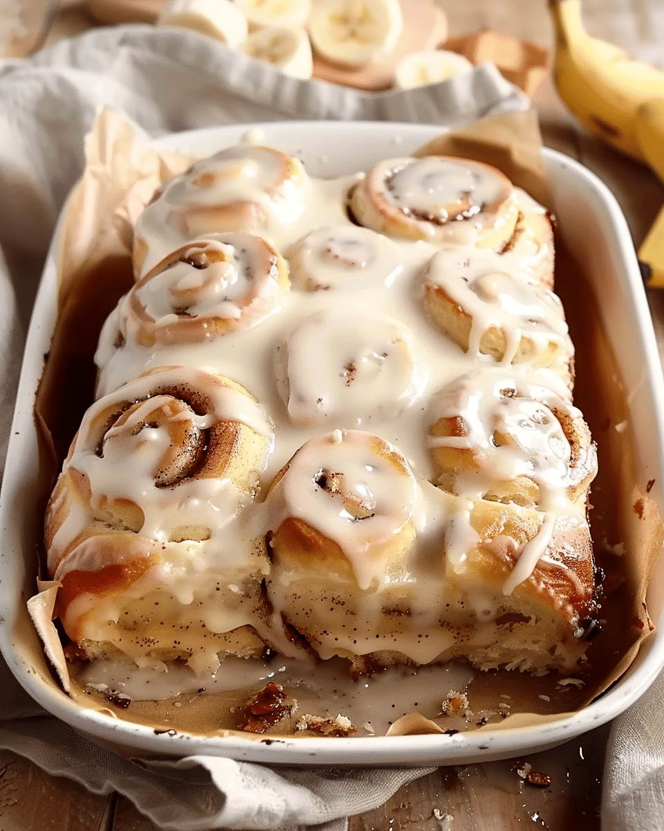 Banana Bread Cinnamon Rolls