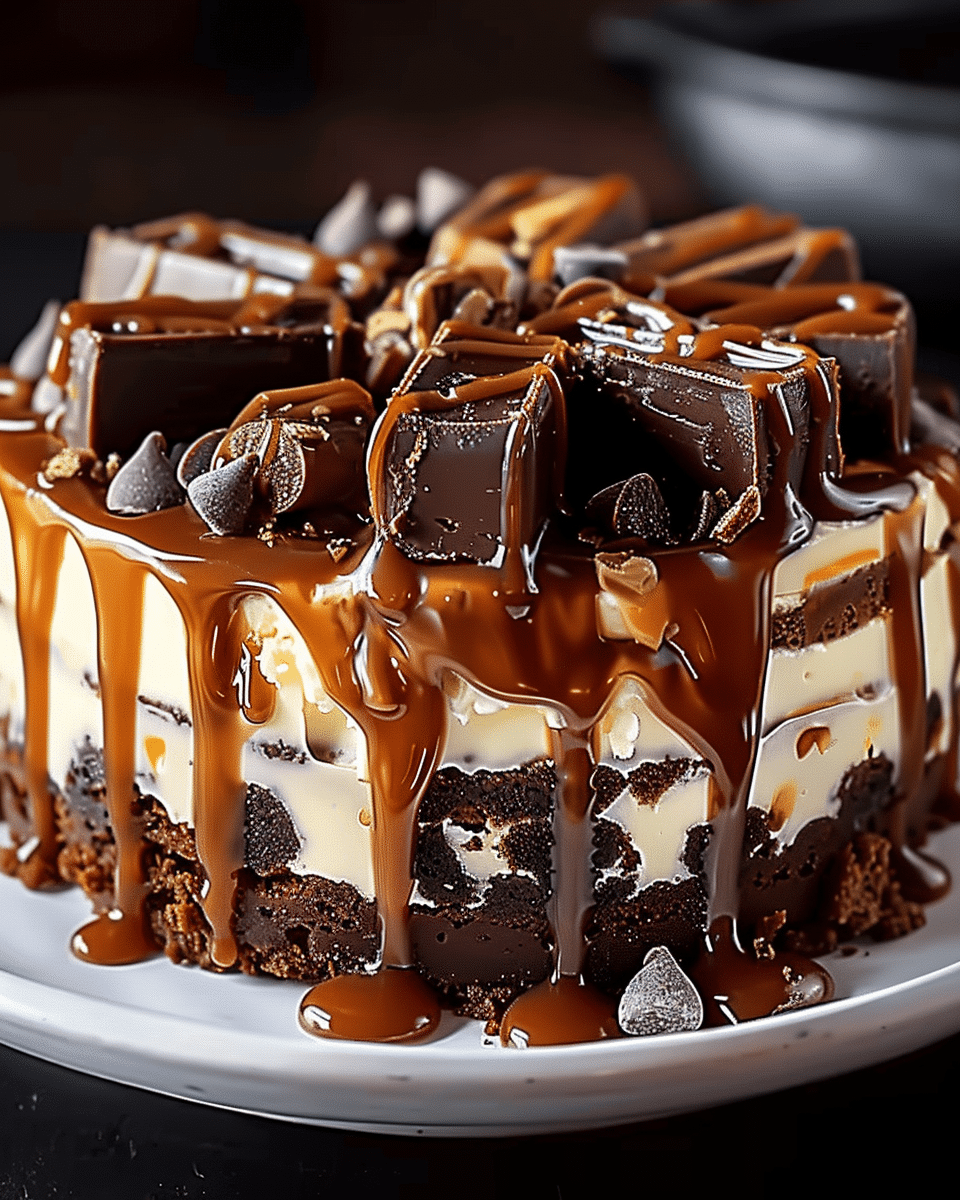 Caramel Brownie Cheesecake