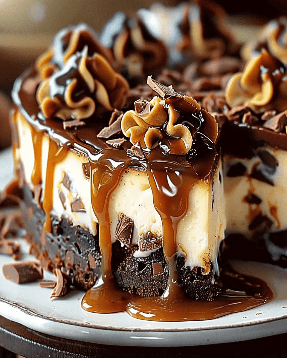 Caramel Brownie Cheesecake