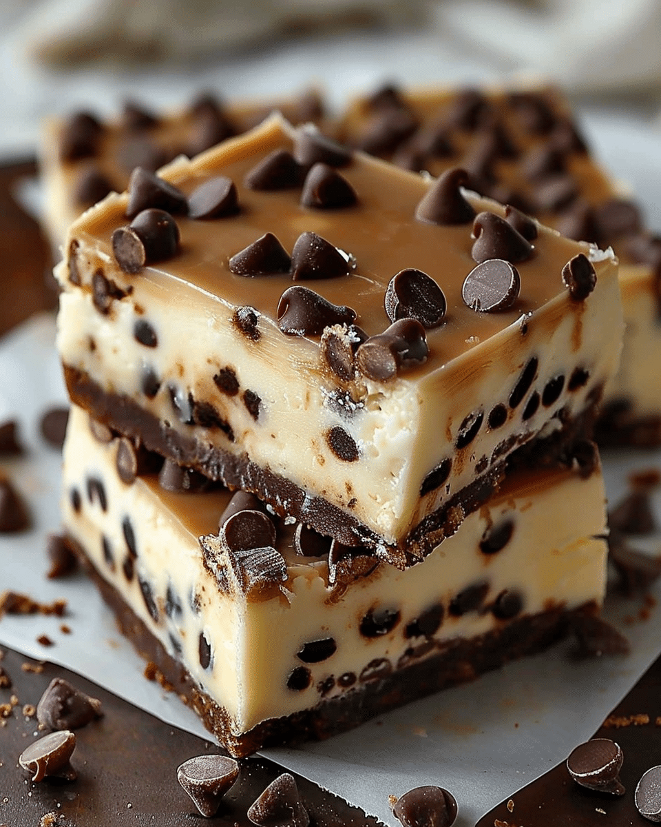 Chocolate Chip Cheesecake Bars