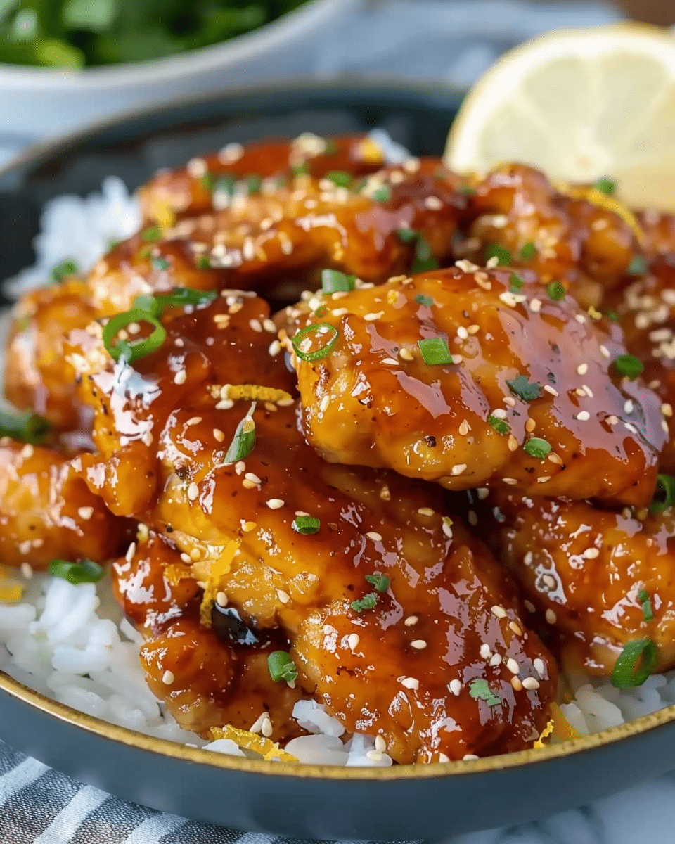 Lemon Honey Glazed Chicken