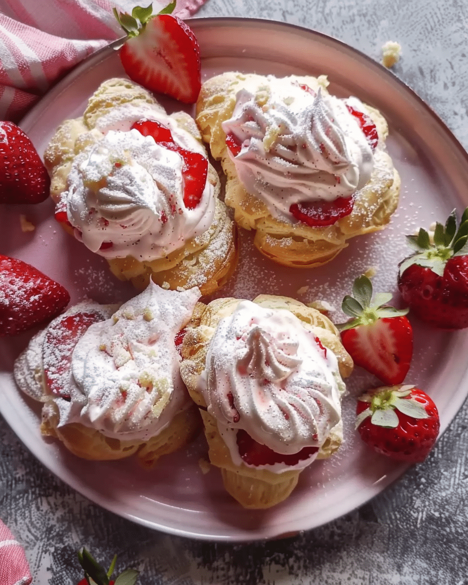 Strawberry Cream Puffs