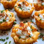 Crispy Tater Tot Appetizer Cups